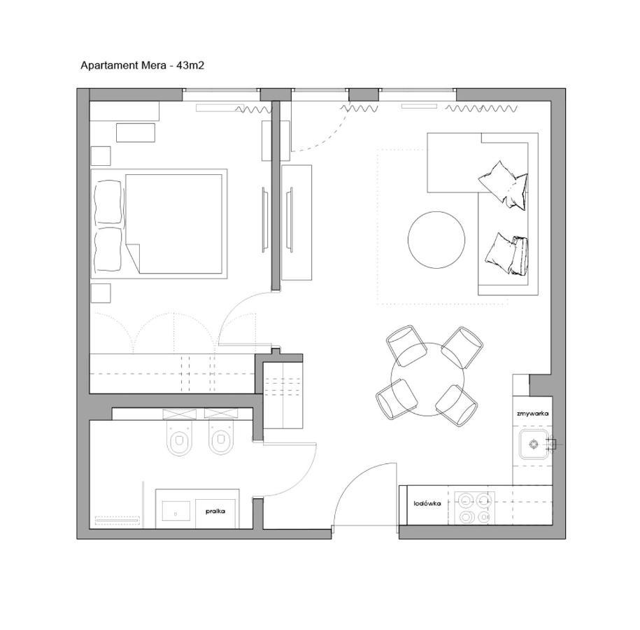 Sanhaus Apartments - Apartament Mera Z Parkingiem I Klimatyzacja Σόποτ Εξωτερικό φωτογραφία